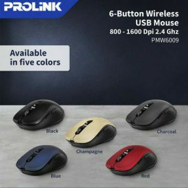 Mouse Wireless PROLiNK PMW 6009 With DPI Selection