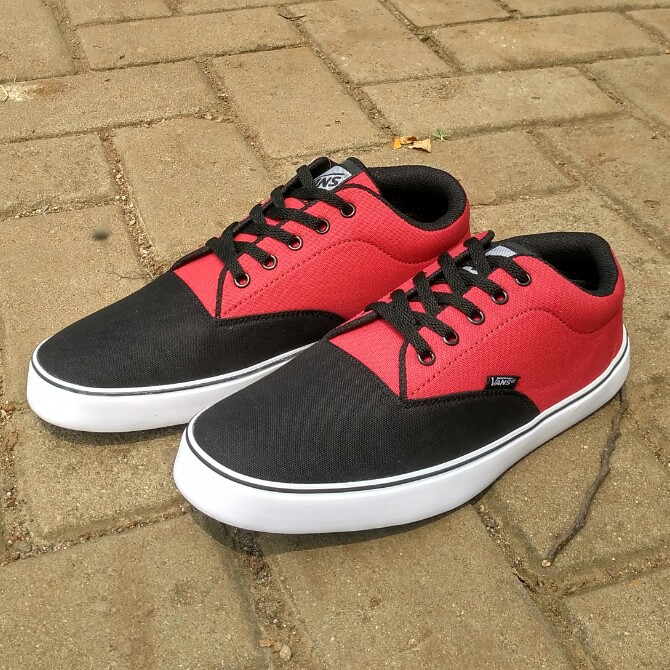 SEPATU PRIA VANS AUTHENTIC ERA 2 TONE HITAM MERAH SEPATU PRIA SEKOLAH KULIAH KASUAL