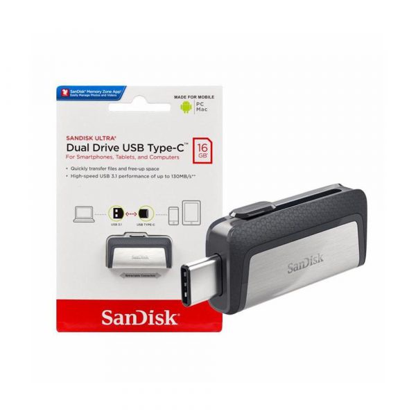 Sandisk OTG USB 3.0 Type-C Ultra Dual Drive SLIDE - 16GB/32GB/64GB/128GB