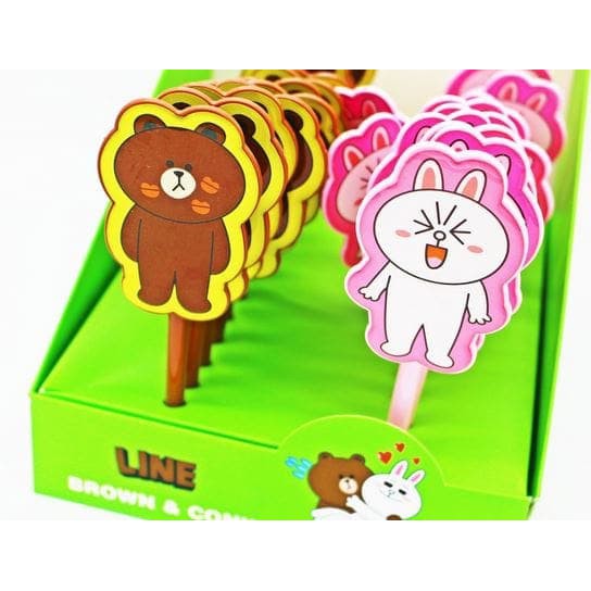 

LMX pulpen karakter kartun line lucu brown dan cony spe036 brown