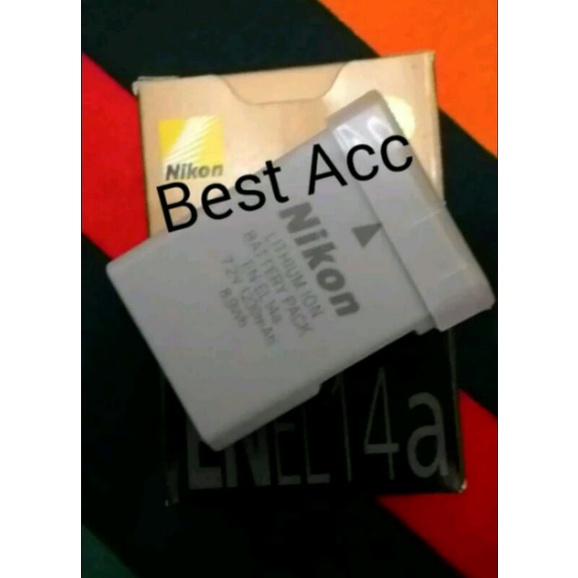 Baterai Nikon EN-EL14/14A/Nikon MH-24 D3100 DSLR, D3200 DSLR, D5100 DSLR, Coolpix P7700 and Coolpix