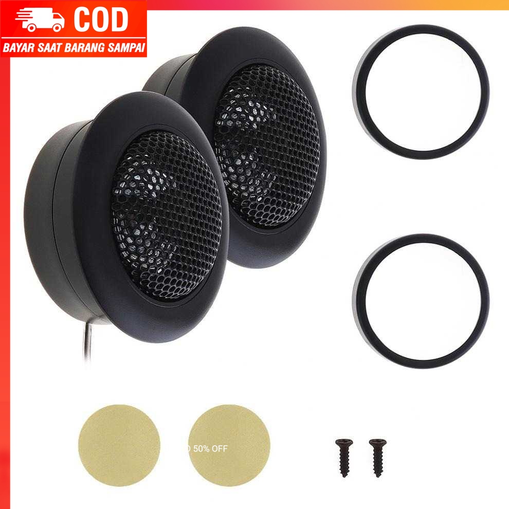 (100% BARANG ORI) Agile Speaker Mini Dome Tweeter Mobil HiFi 800W 2 PCS - TS-T120