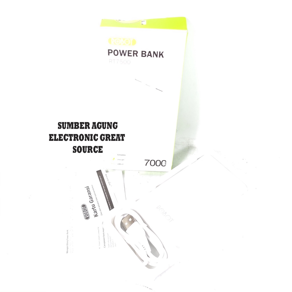 Powerbank Robot Vivan 7000mAh Asli Berkualitas Ori RT7500