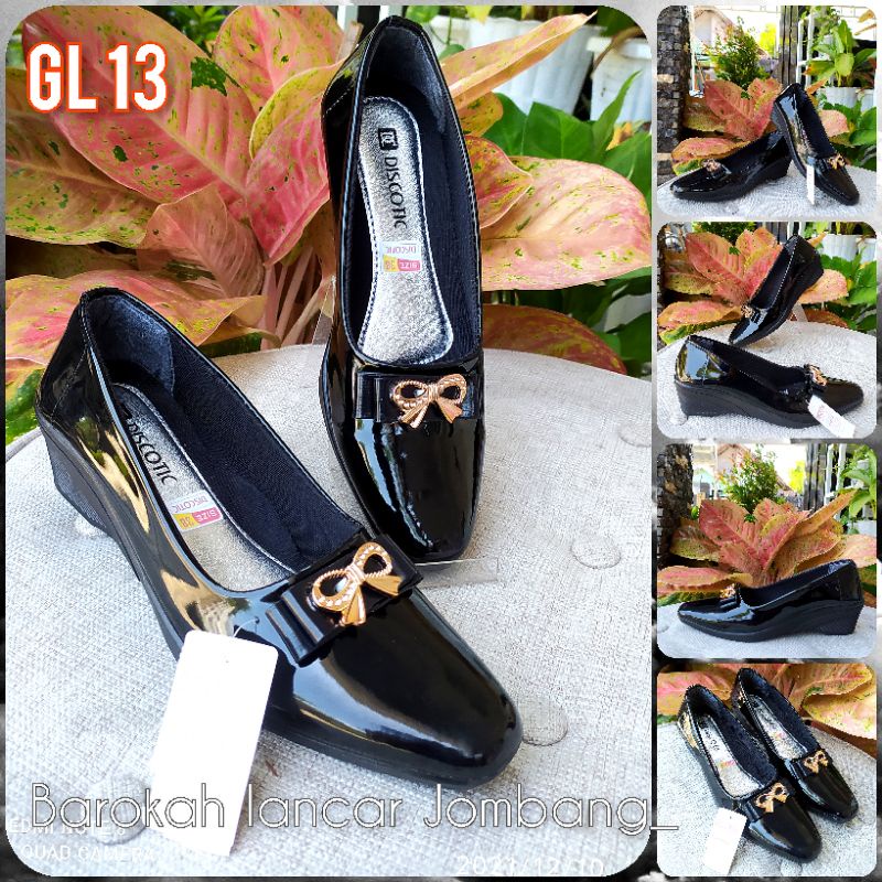 SEPATU PANTOFEL WANITA FORMAL GURU PASKIBRA DUNLUP HAK 5CM PL7 / GL 11 / GL 13 / DL 05