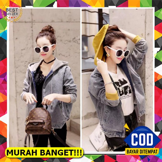 Jaket Oversize Jacket Wanita Cewek Jins Denim Jeans Korea Jumbo M Ew69 Gs671 Jaket Jeans Levis Wani 