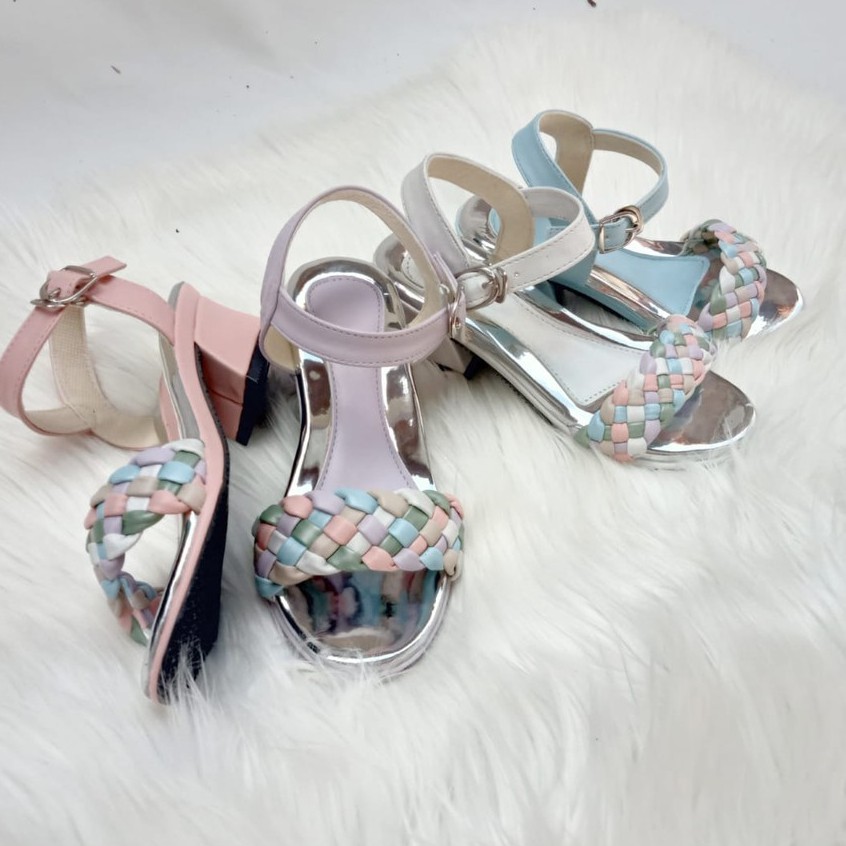 sandal hak tahu anak perempuan tinggi 3 cm trendy anti slip