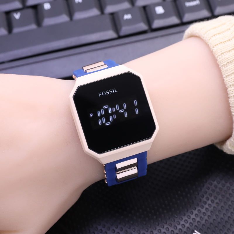 Promo Jam Tangan Wanita Digital Led Watch Touch Screen Strap Tali Rubber Karet