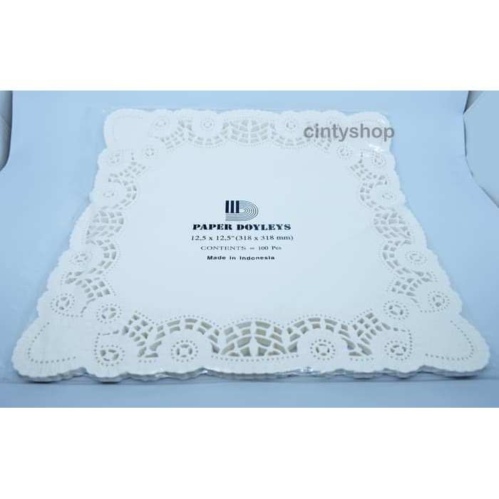

Paper Doilies Diva 12,5"x12,5"/ Alas Renda / Doyles/Renda Kertas Isi 100pcs