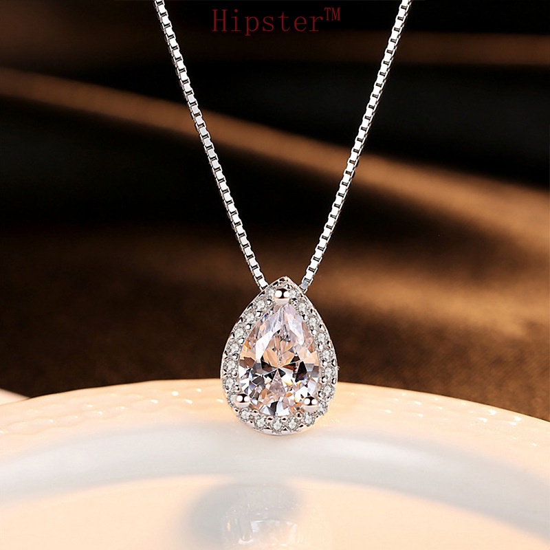 Hot Sale Socialite Style Luxury Graceful and Fashionable Full Diamond Pendant Necklace