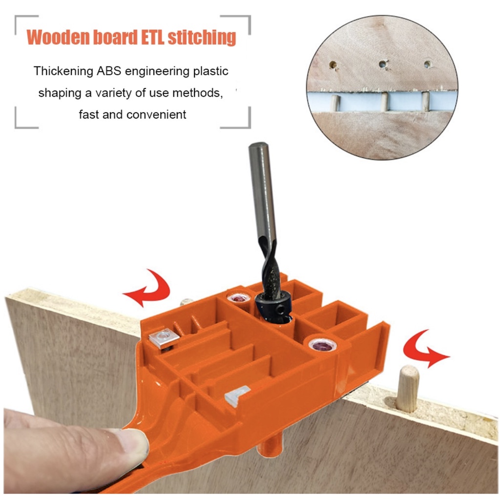 IKURA PHJ202 Dowel Jig Set 42 Pcs Pocket Hole Joint Patokan Lubang