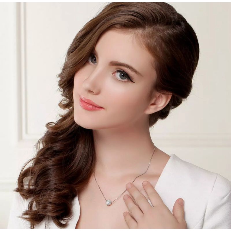 KALUNG MILANO LINTIN BOLA SILVER MODEL TEBARU WANITA