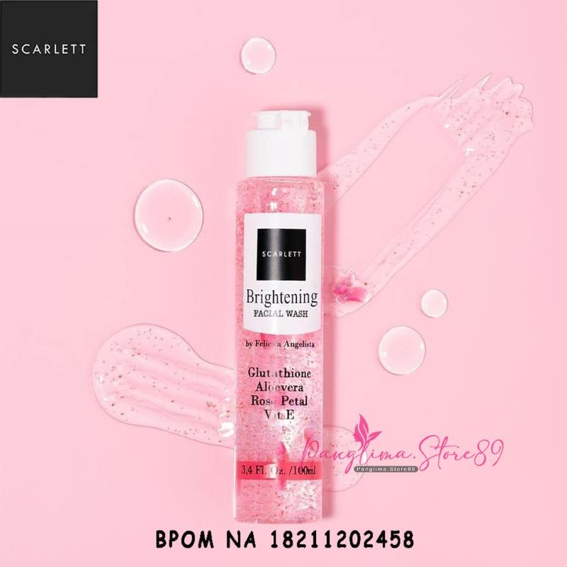 FACIAL WASH SCARLET/SABUN CUCI MUKA SCARLET/ SABUN WAJAH SCARLET/ PEMBERSIH