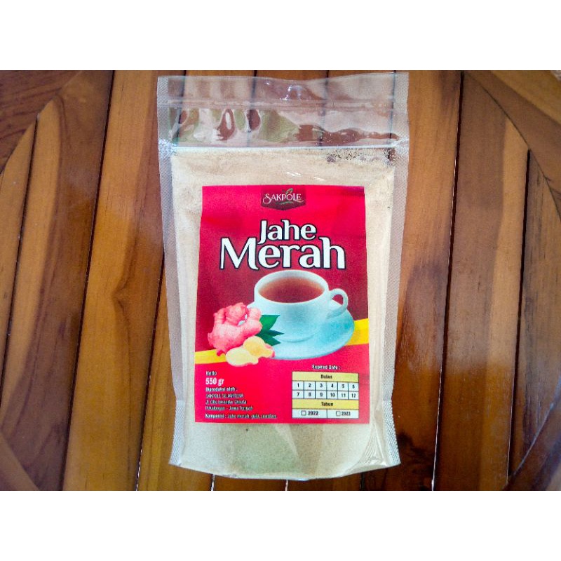 

JAHE MERAH BUBUK SAKPOLE NETTO 550 gr.