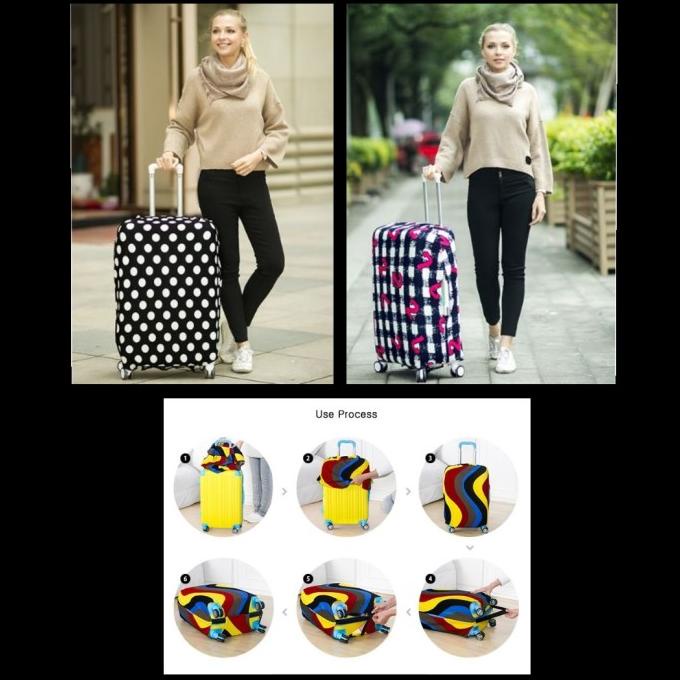 Lynx Penutup Pelindung Koper Motif Keren Luggage Cover Size M lynx67 Buru Order
