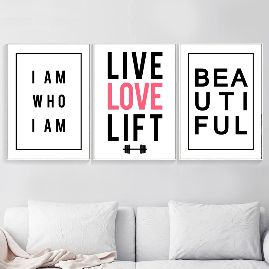 Wall Pictures Baby Kids Room Bedroom Home Cartoon Love Quotes Wall Art Canvas Painting Posters And Prints Nordic Poster Shopee Indonesia