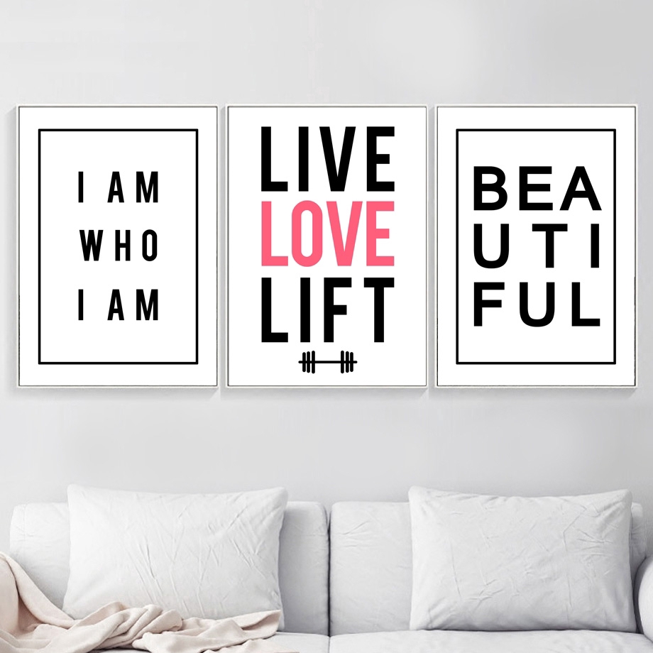 Wall Pictures Baby Kids Room Bedroom Home Cartoon Love Quotes Wall Art Canvas Painting Posters And Prints Nordic Poster Shopee Indonesia