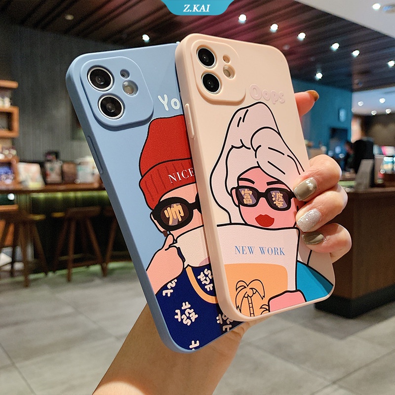Soft Case Silikon Shockproof Motif Boneka Kartun Untuk iPhone 13 12 6 7 8 Plus 11 Pro MAX
