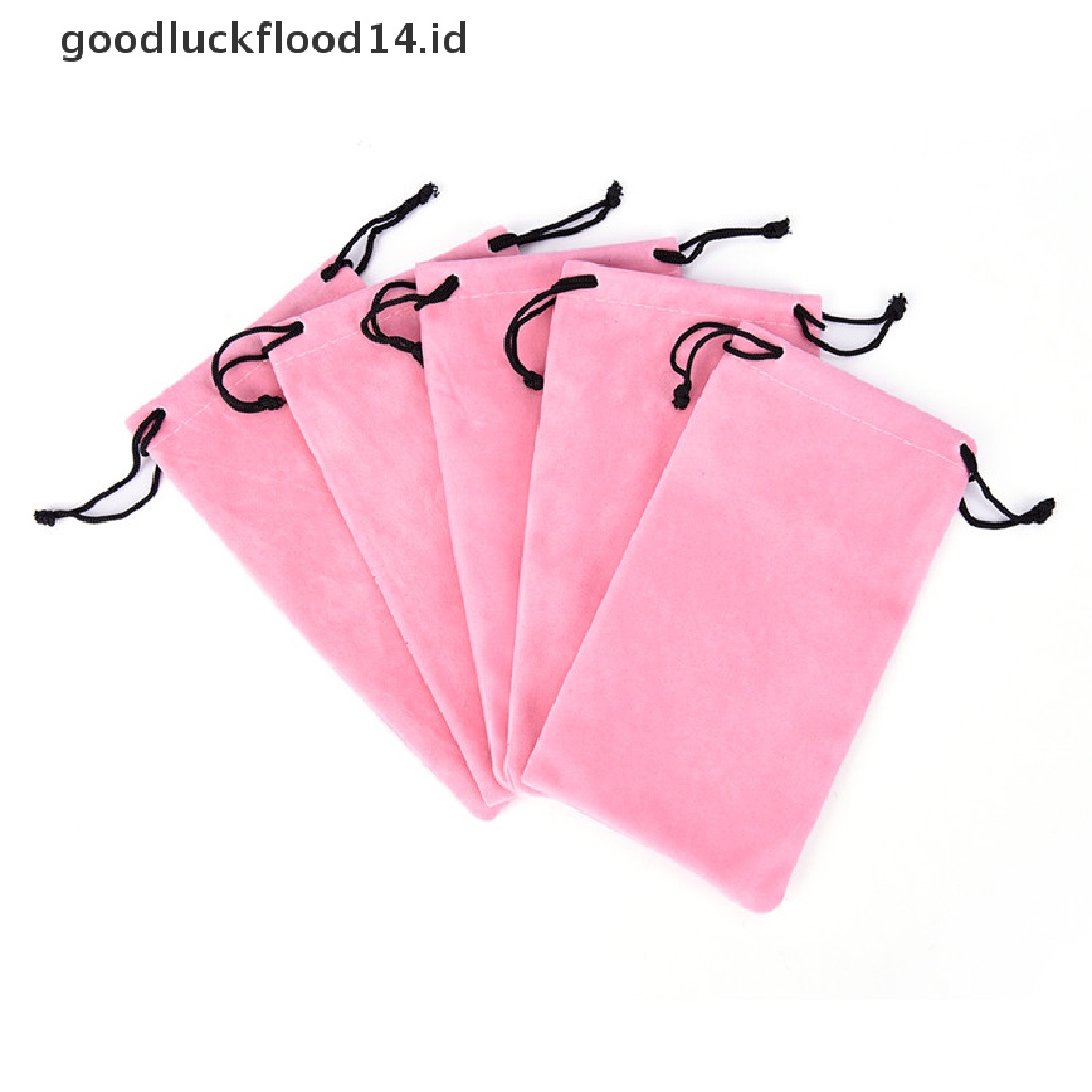 [OOID] 10PCS Soft Glasses Case Storage Pouch Bag Sunglasses Eyeglasses Cloth Pouch Bag  ID