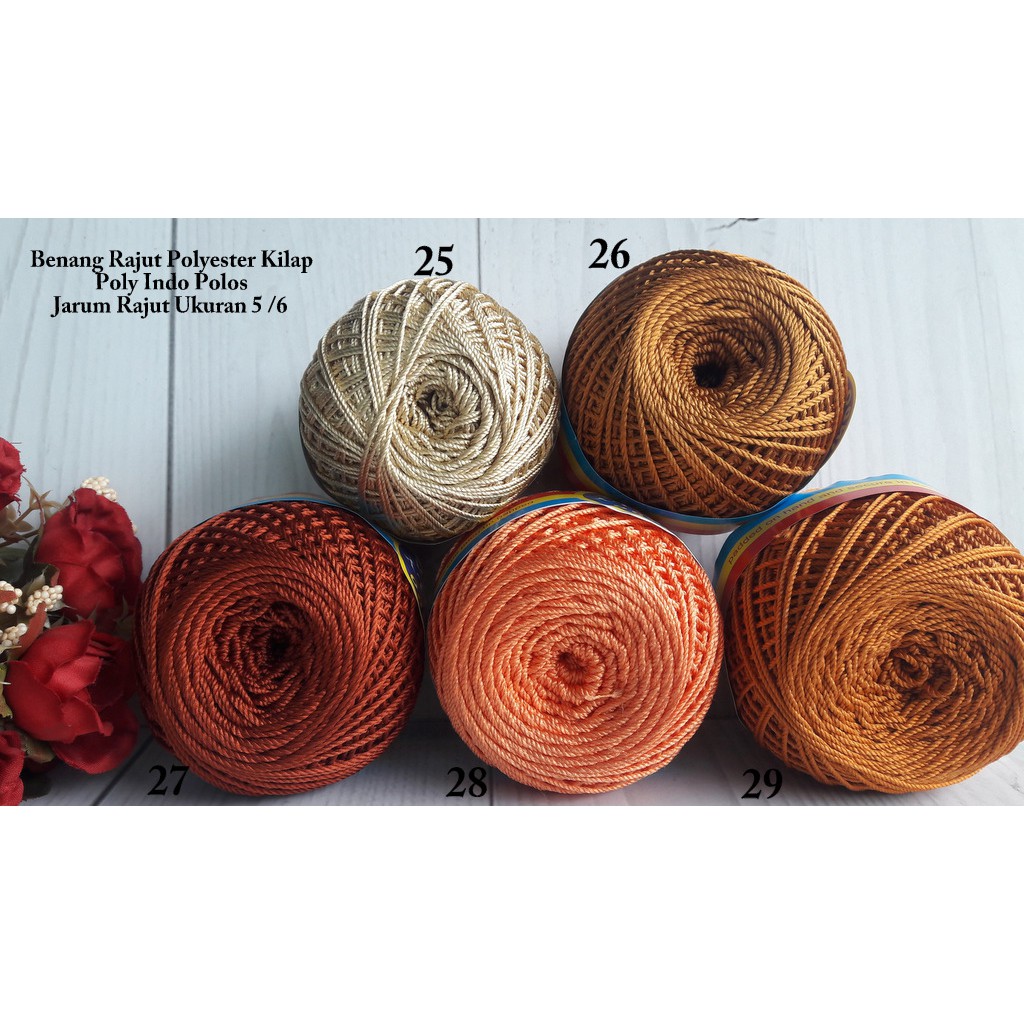 Poly Indo / benang Rajut / katalog warna 1