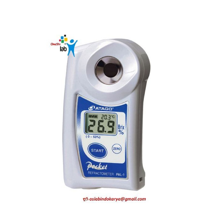 ATAGO PAL-1 (3810) Digital Pocket Refractometer, 0-53% Brix