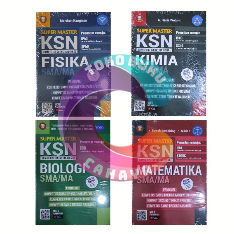 Jual BUKU OLIMPIADE KSN Matematika Biologi Fisika KImia KOMPETISI SAINS ...