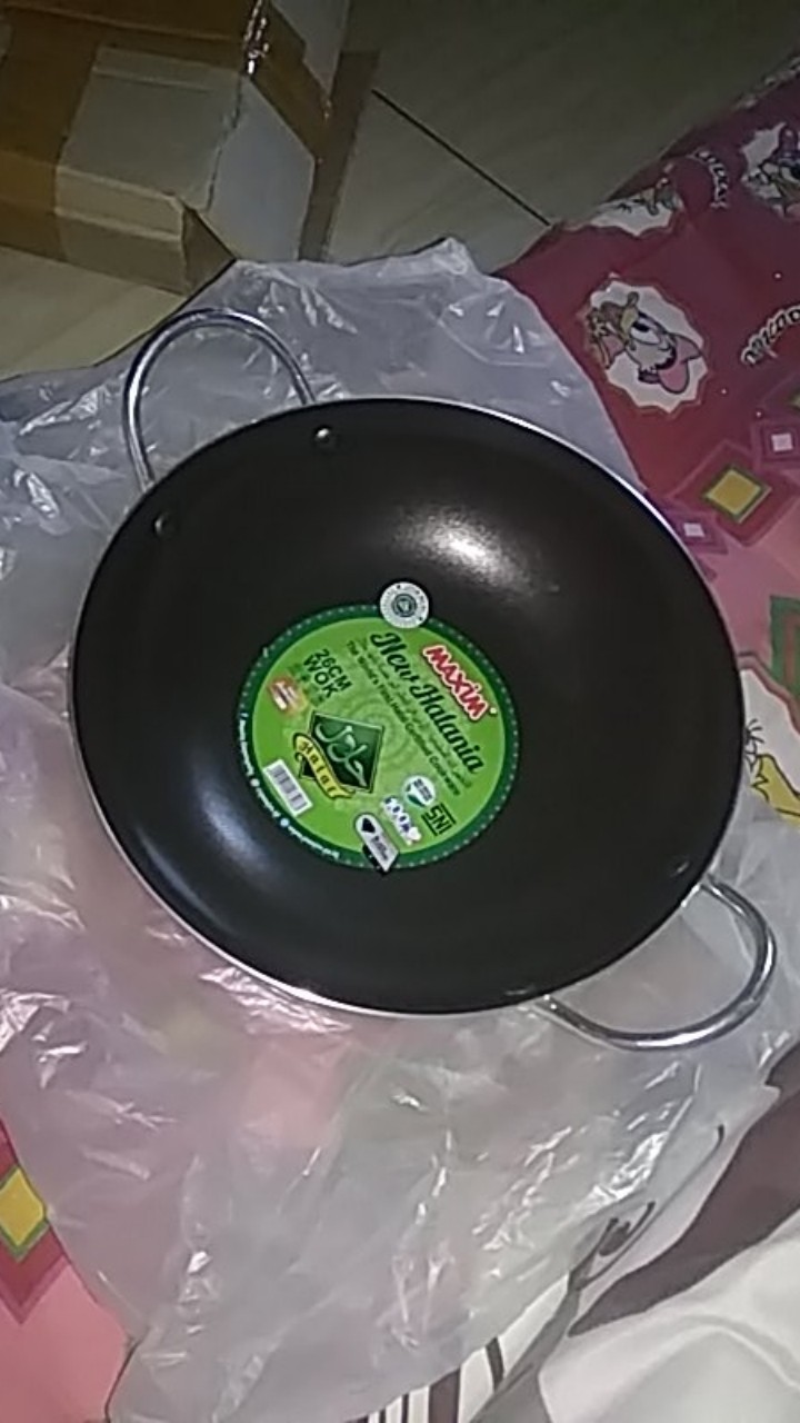Wajan Penggorengan Teflon Maxim New Halania Wok 26 Cm / Wajan Teflon Anti Lengket Maxim 26 Cm