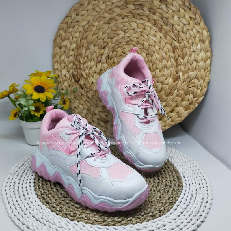 PROMO 1.1 BIGSALE Sneaker wanita sport - sneaker wanita abu - Sneaker wanita korea - sepatu sneaker kekinian Hpd495