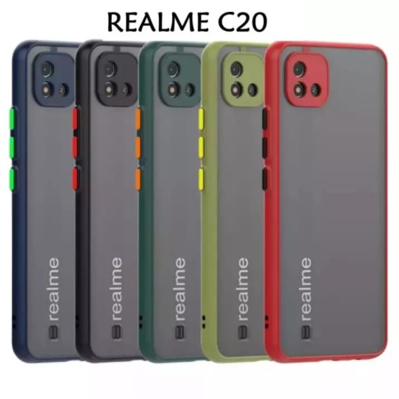 CASE MATTE REALME C20 TRANSPARAN FUZE MACARON MY CHOICE - FA