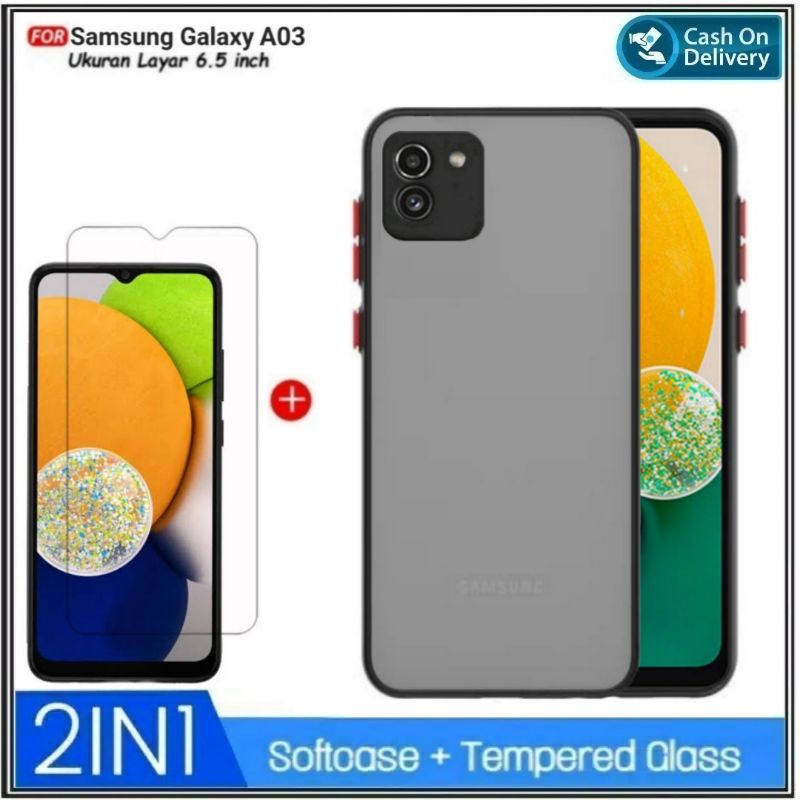 PROMO Paket 2in1 CASE Samsung Galaxy A13 4G A23 4G A03 Core A03 LTE 2022 Soft Hard My Choice Aero Dove Matte Premium Casing Slim Cover Shockproof Free Anti Gores Layar Premium Quality