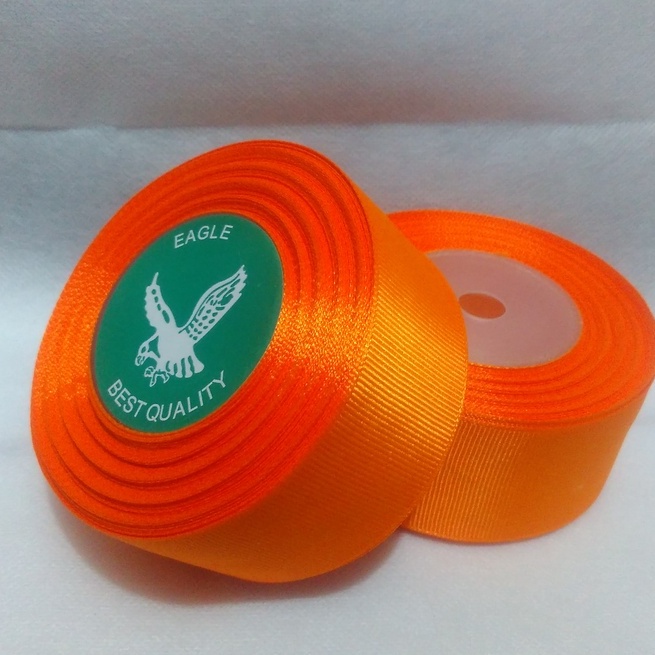 

Pita Grossgrain Orange Ukuran 1.5 inch/4cm Per Roll