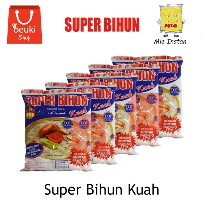 

PAKET ISI 5 Super Bihun Kuah Instan Bihun Enak Rasanya - 5pcs x 51gr