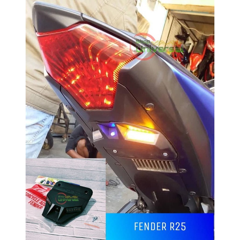 Fender Undertail Yamaha R25 Mt25 MHR lampu Sein Belakang fender r25