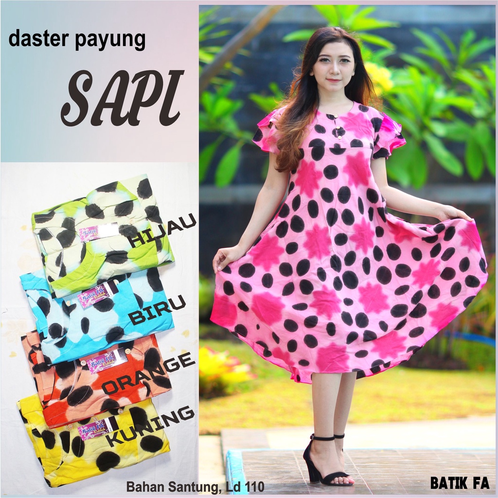 BATIK WANITA DASTER PAYUNG RAYON ( SALJU TELAGA WARNA COKLAT NORIKU BLACKLOVE KOALA KUPU LIBRA OREO MILTON NOVVA KENARI GUPITA BLACKOPAL FLADEO LUNA JAZERA NUTELA ) KEKINIAN KANCING DEPAN BUSUI BUMIL LENGAN PENDEK MURAH ADEM-DP SAPI