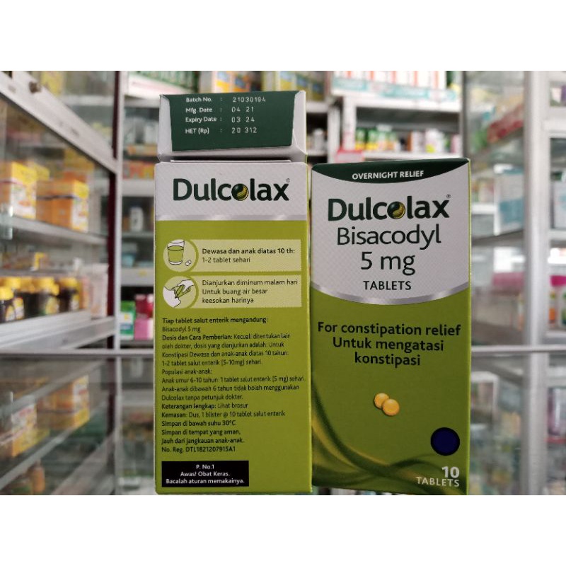 Dulcolax Bisacodyl 5mg | Strip Isi 10 Tablet - ED 02/2026