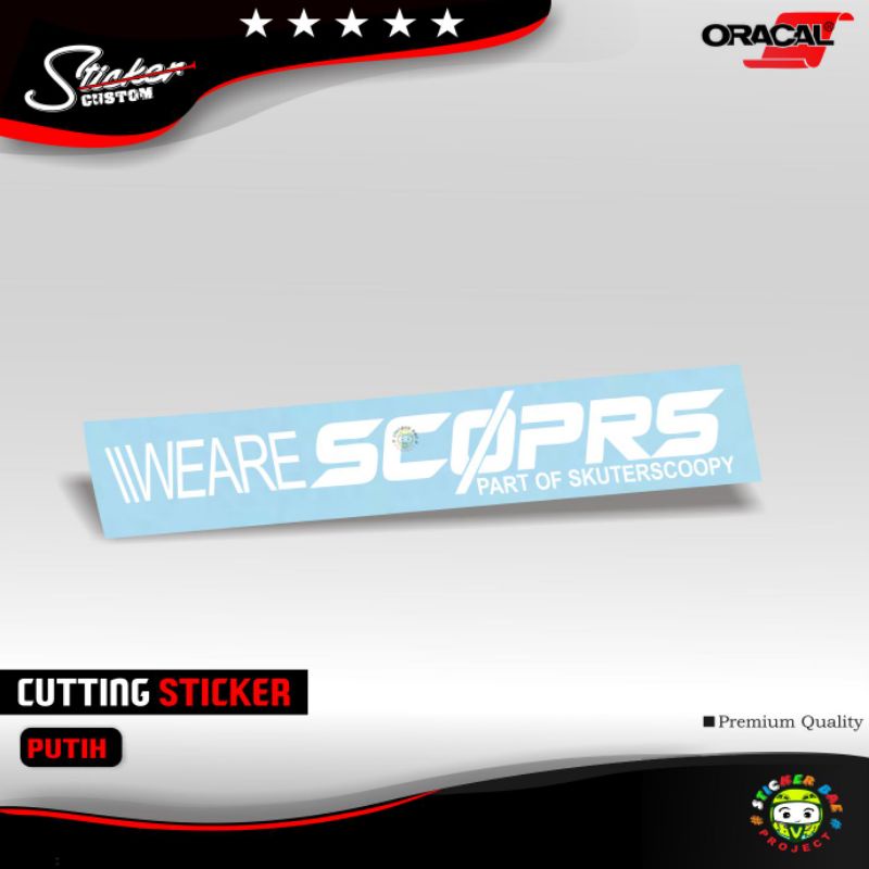 Sticker motor matic weare scoprs stiker cutting viral scoopy