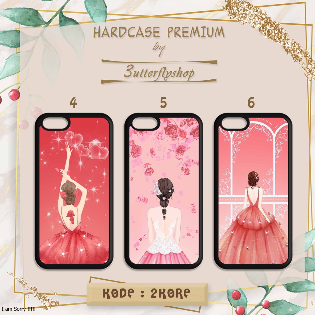 HARDCASE Korean Girly casing case Oppo Vivo Realme Redmi Xiaomi Samsung Iphone