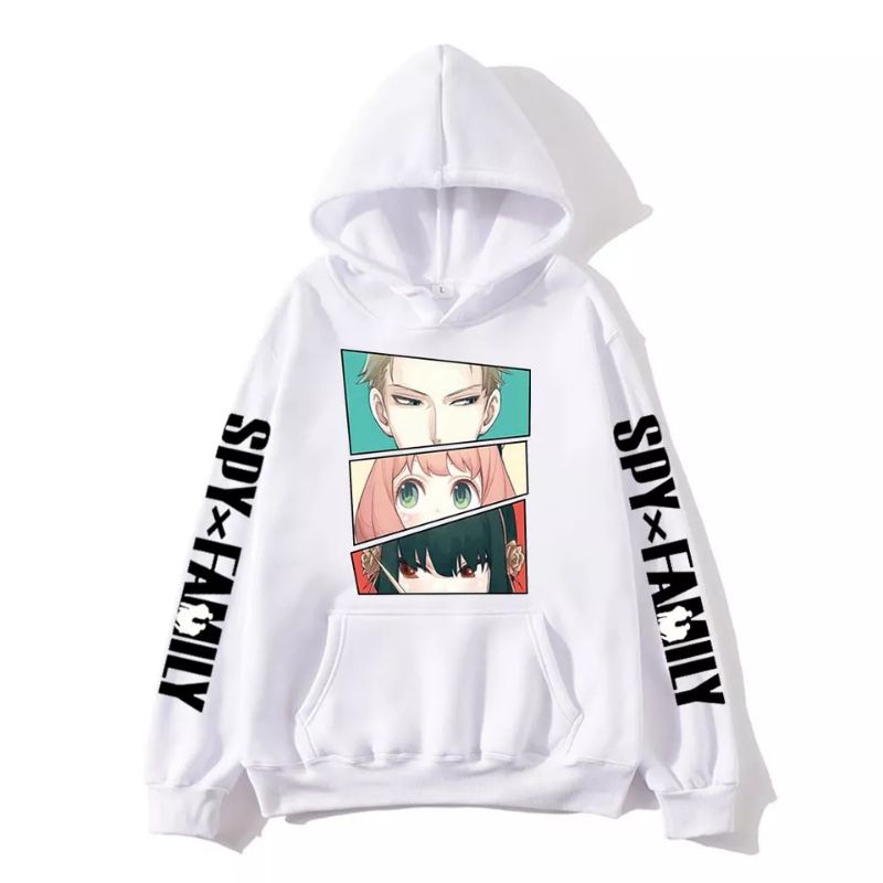 hoodie anime spyxfamily spy x family anya loid yor forger banyak warna dan ukuran bahan fleece