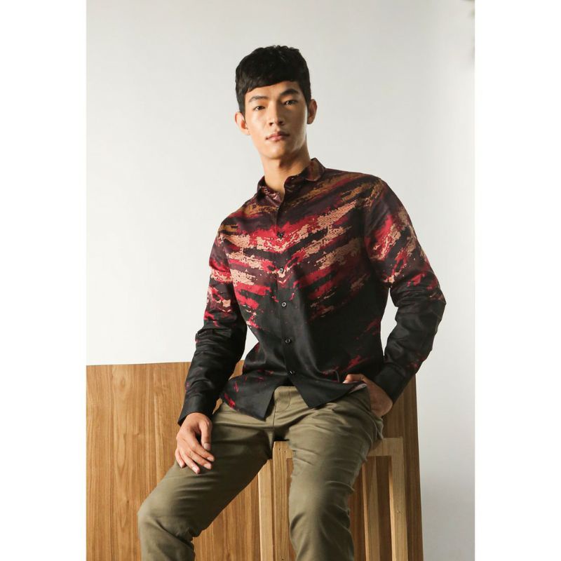 kemeja batik manzone original