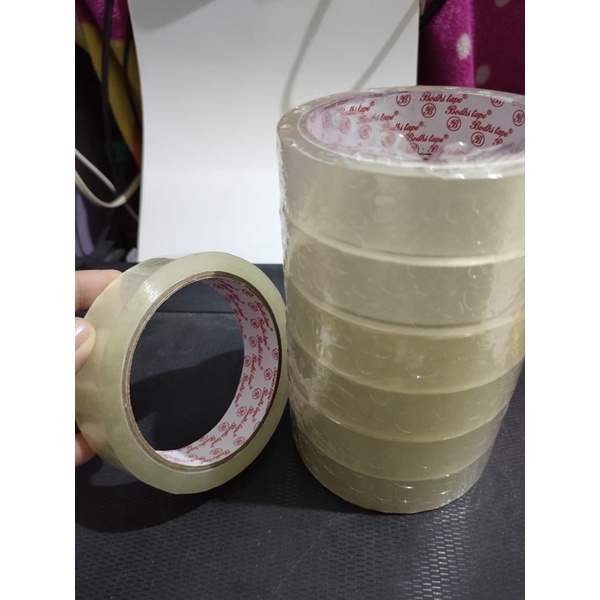 

Isolasi Tape Lakban Sedang Ukuran 24mm x 55yard #Satuan cocok untuk lem mika