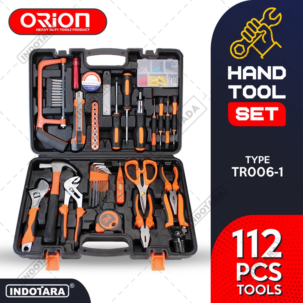 Hand Toolset  Tool Kit Set  Toolkit Toolbox Orion - TR006-1