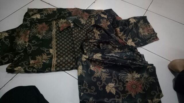 Couple Set Batik Marilia Rok Lilit Dan Kemeja Sarimpit