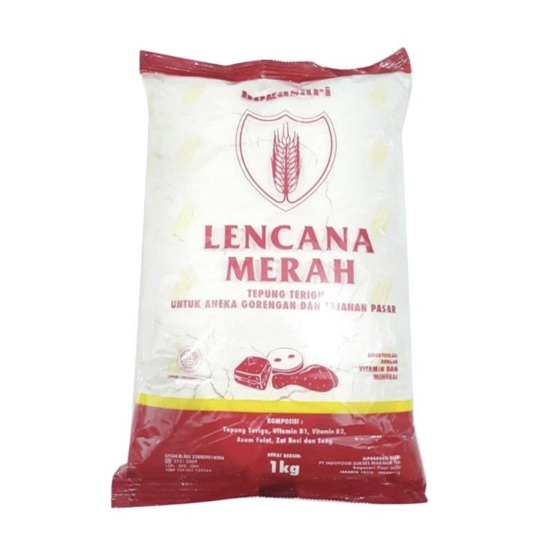 

TEPUNG TERIGU LENCANA MERAH 1 kg