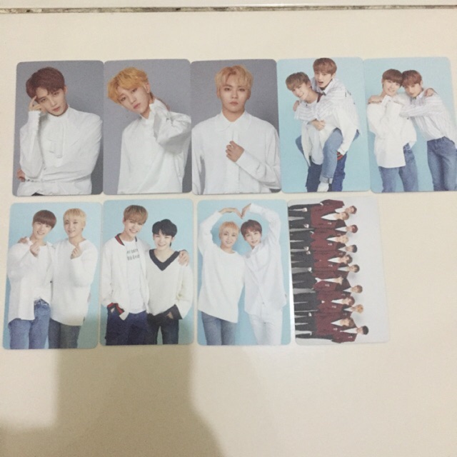caratland 2018 trading card set b dino vernon seungkwan the8 mingyu hoshi scoups woozi jeonghan jun