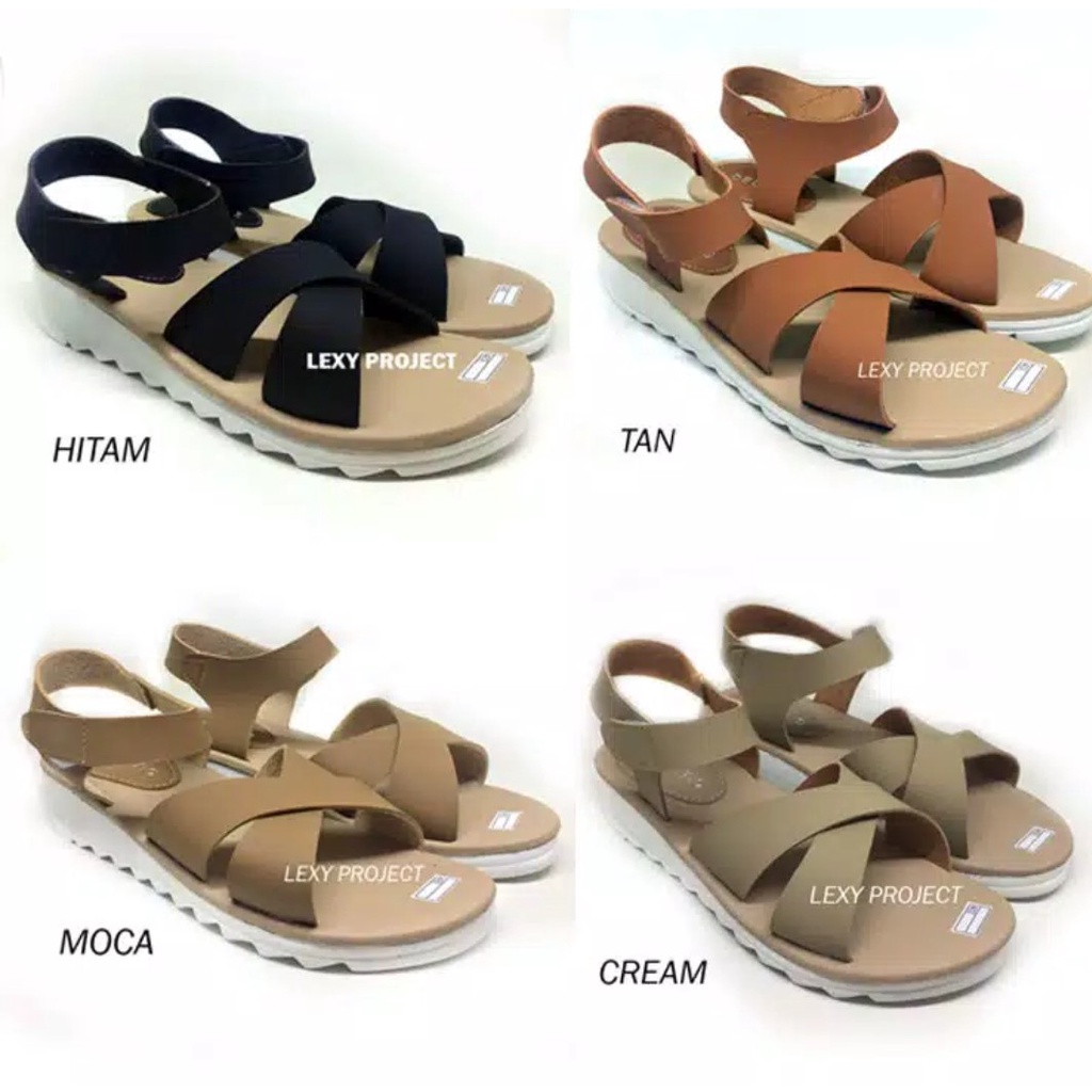 SANDAL WANITA TALI L SILANG 05