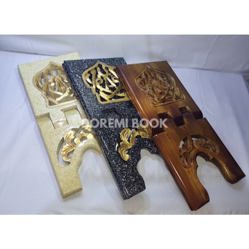 

Rekal Rehal Kayu Besar/Sandaran Baca Al Quran/Meja Alas Baca Alquran