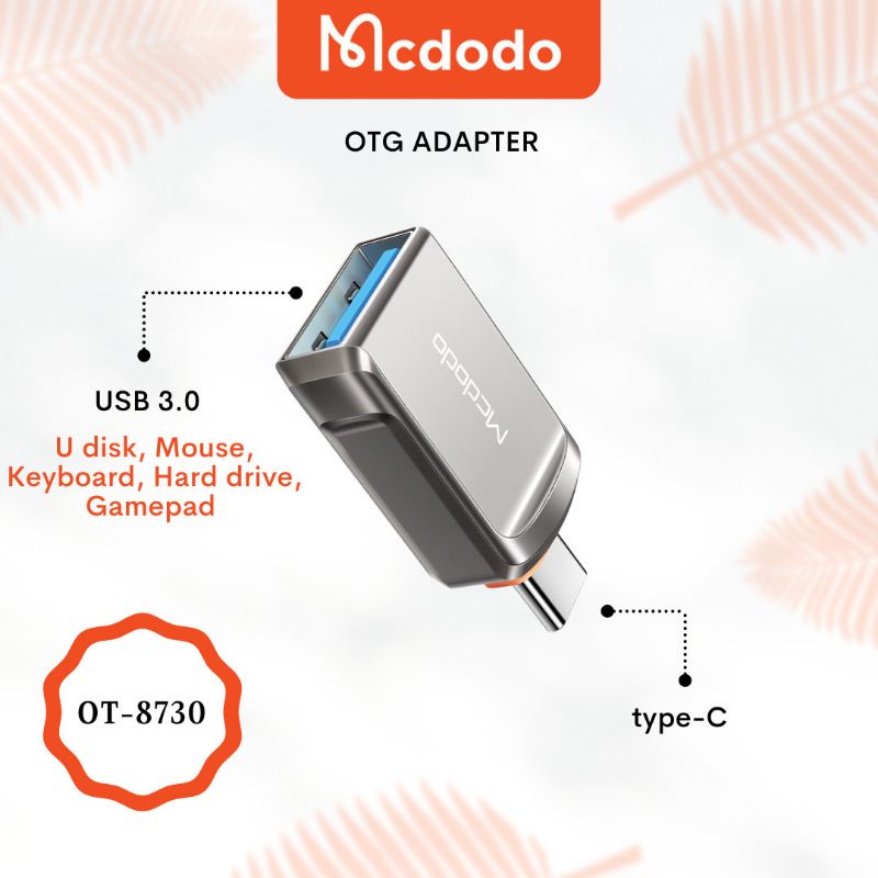 MCDODO OTG USB-C Converter USB-A 3.0 to Type-C ORIGINAL ( OT-873 )