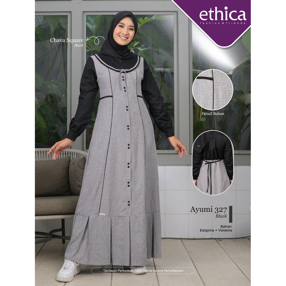 GAMIS TERBARU ETHICA AYUMI 327 BLACK