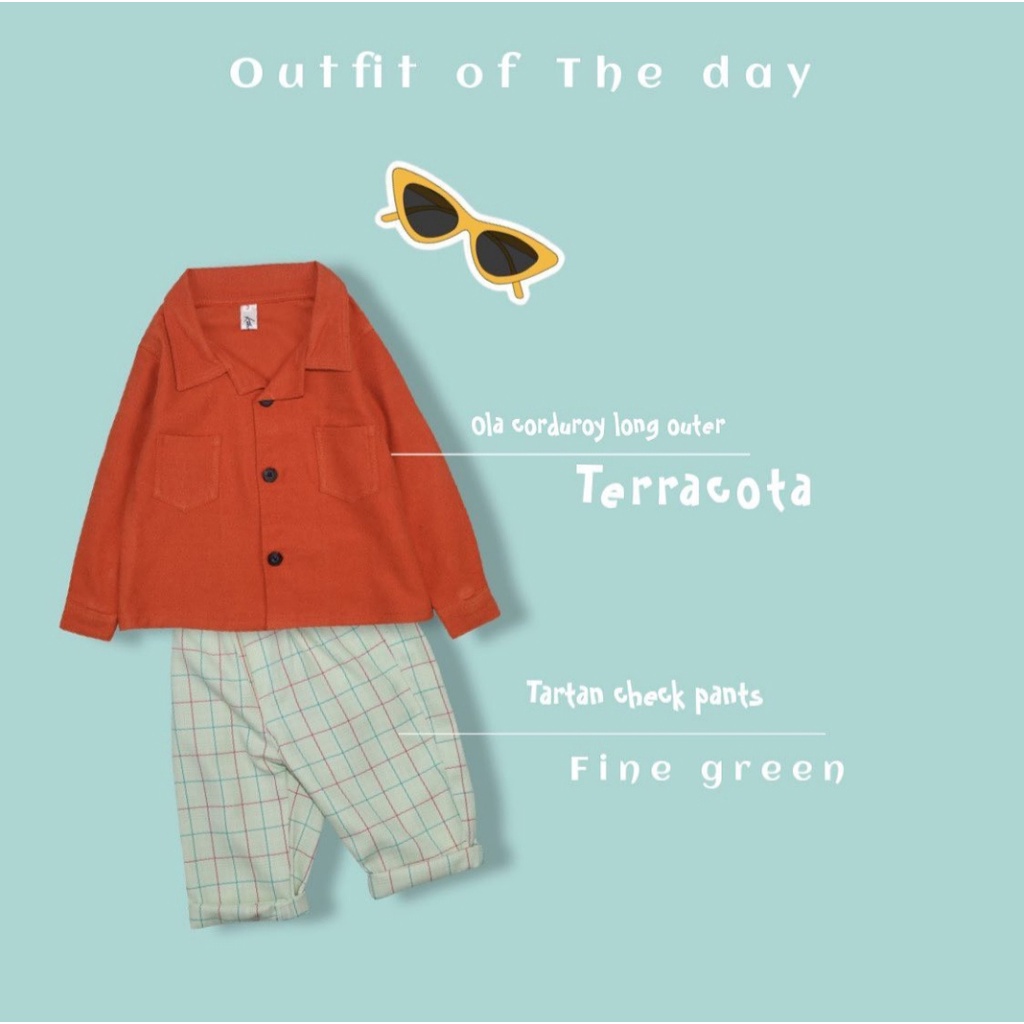 [PUNCAK TAMBORA] Ola Corduroy Outer - Unisex / Outer Anak / Outer Balita / Jaket Anak / Jaket Balita