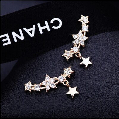 Anting Ear Jacket Wanita E07 KEJORA Korea Fashion Women Diamond Earring Giwang Aksesoris Cewe