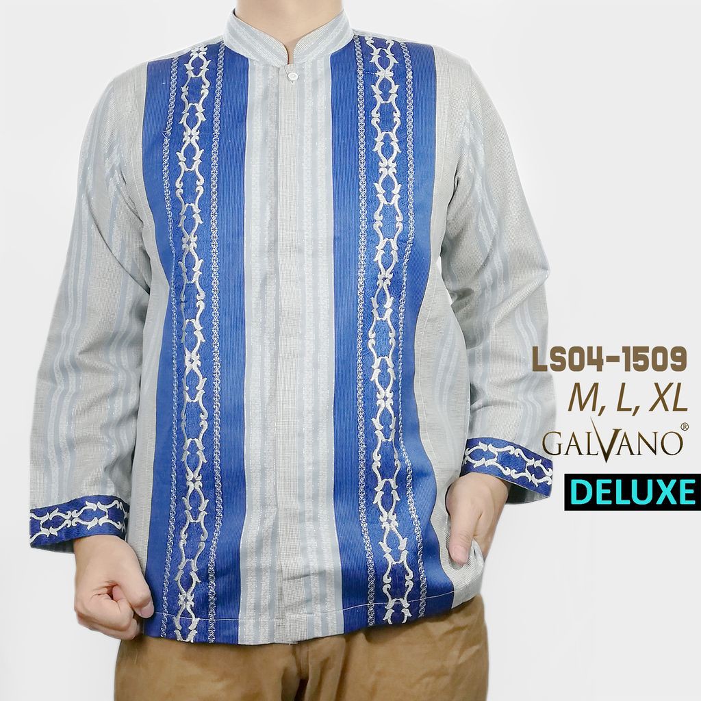 Baju Koko Regular fit Muslim Modern / Kemeja Koko Elegan Mewah Lengan